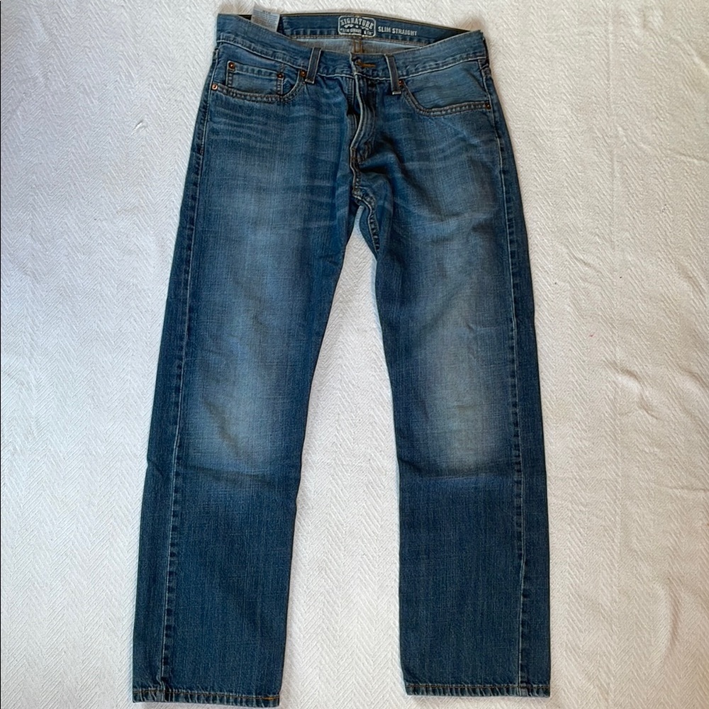Classic Blue Denim Jeans Signature Levi men’s 32x32